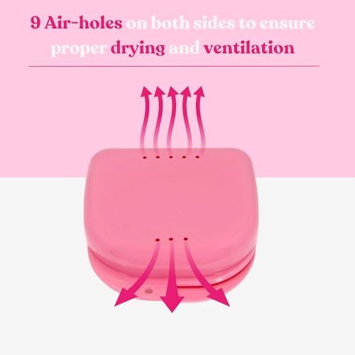 Genco Dental Retainer Case with Vent Holes for Aligners and Night Guards