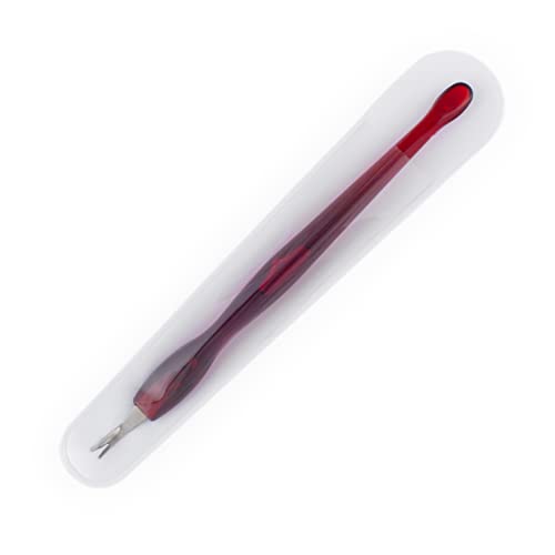 Denco Stainless Steel Cuticle Trimmer with Pusher and Sheath