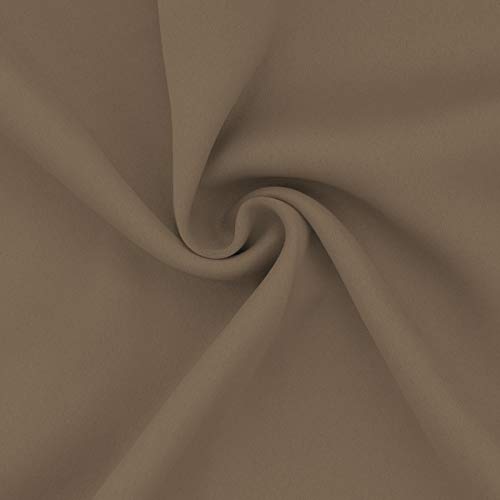 Easy-Going Blackout Curtains, 2 Panels 52x63 in, Camel - Noise Reduction
