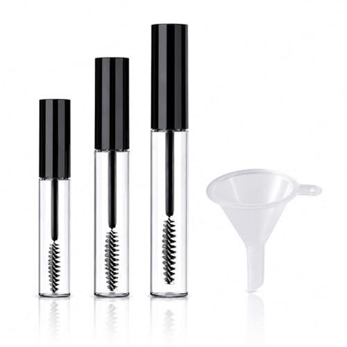 Hession Empty Mascara Tube Kit with Wands - Reusable DIY Lash Serum Containers