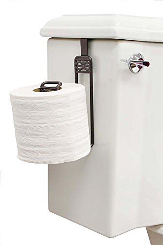 Bath Bliss Bronze Toilet Paper Dispenser - Holds 1 Extra Roll