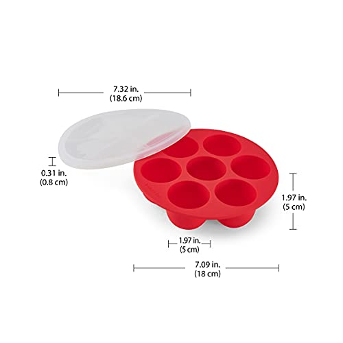 Instant Pot Silicone Egg Bites Pan with Lid - Non-Stick, BPA-Free