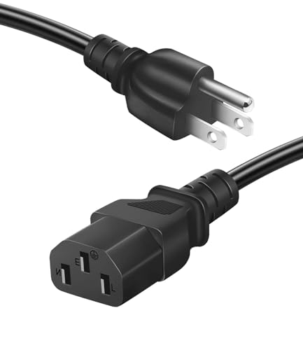 3 Prong AC Power Cord for Instant Pot - 6 Ft Replacement Cable