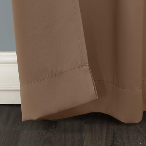Sun Zero Easton Energy Saving Blackout Grommet Curtain Panel, 40" x 63", Barley
