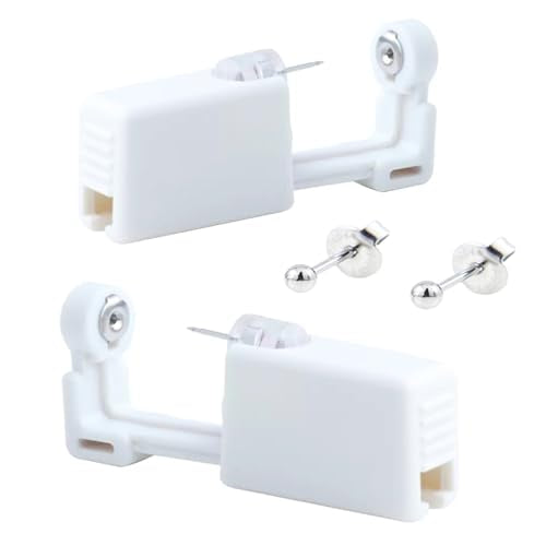 Disposable Ear Piercing Kit with Preloaded Studs - 2 Pack