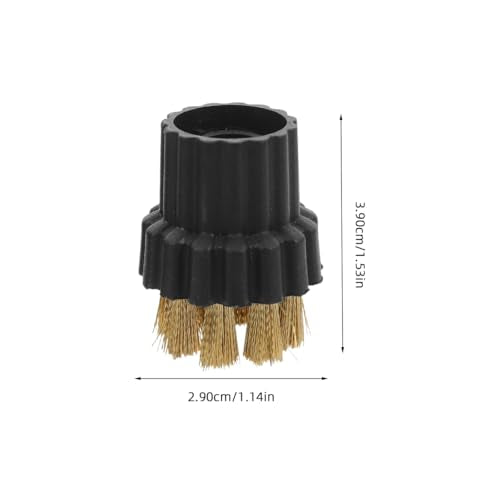 6 Pcs M8 Steam Cleaner Replacement Brush Heads - Multicolor Nylon & Brass