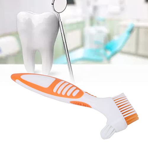Sonew Dual Head Denture Cleaning Toothbrush for Complete and Partial Dentures