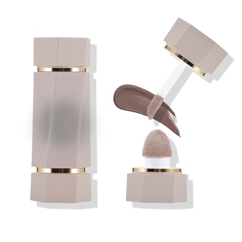 KGAJSGH Liquid Contour Stick Duo with Sponge Applicator Matte Cream Bronzer