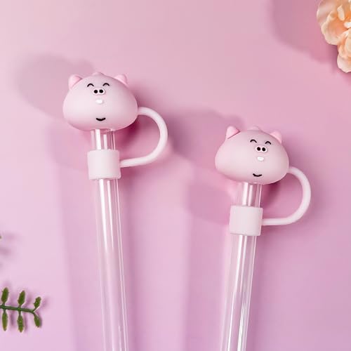 WELTAZ Animal Straw Covers for Stanley Tumblers - 2 Pack