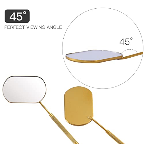 Large Stainless Steel Lash Mirror - Clear View for Extensions