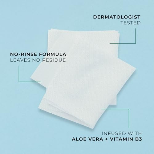 POND’S Micellar Makeup Remover Wipes, Aloe Vera & Vitamin B3, 25 Count