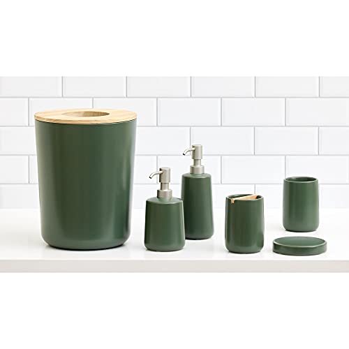 iDesign Ceramic Tumbler Cup, Moss - Multi-Purpose Organizer