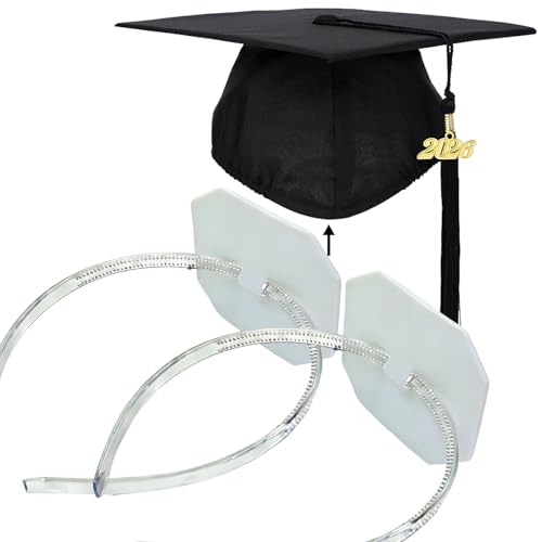 Zeyoy Graduation Cap Headband Insert - Adjustable Anti-Fall Hair Band
