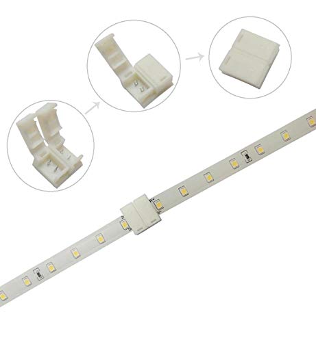 Solderless Waterproof LED Strip Connectors - 10mm 2 Pin (Pack of 10)