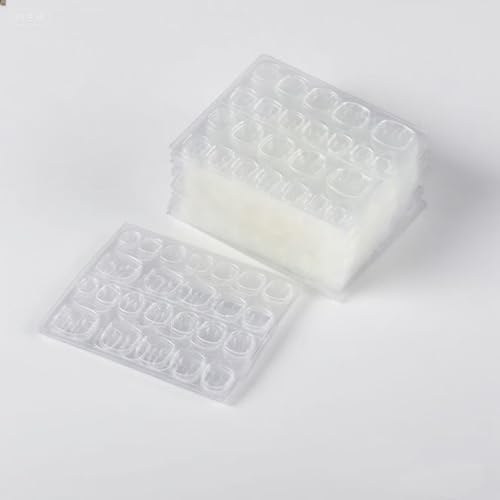 C.Z.Z.T.T.NAILS 240 Pcs Press On Nail Jelly Tabs - Double-Sided Waterproof Adhesive Stickers