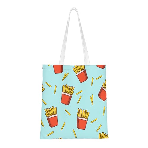 Large Capacity Canvas Tote Bag WCL-25823 - Durable for Shopping & Travel
