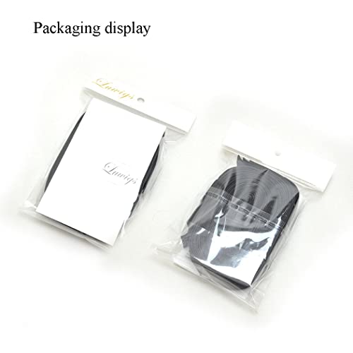 Luwigs Black Elastic Bands for Wig Making & Lace Frontal 6pcs