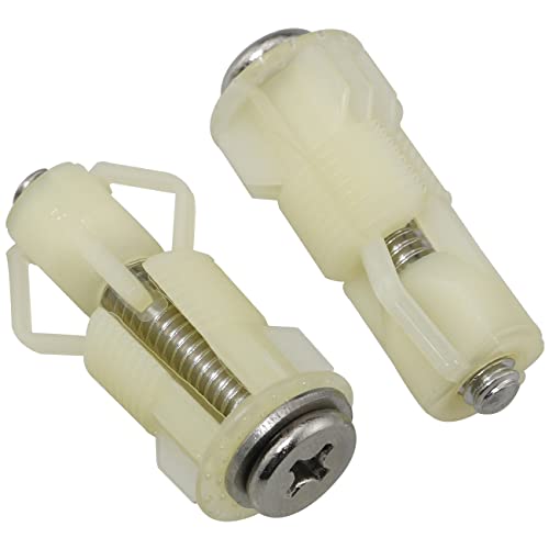 FMHXG Toilet Seat Screw Set - 2PCS Universal Fixing Bolts, White