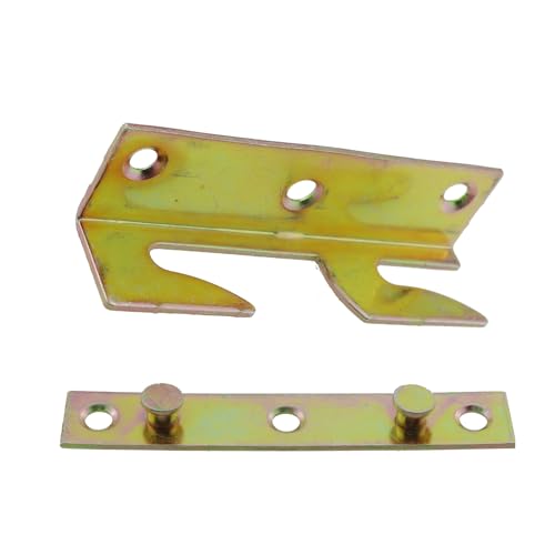 4PCS Zinc Bed Rail Connectors for Wooden Bed Frame and Bunk Bed