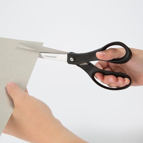 Fiskars 8" Everyday Recycled Stainless Steel Scissors - Gray