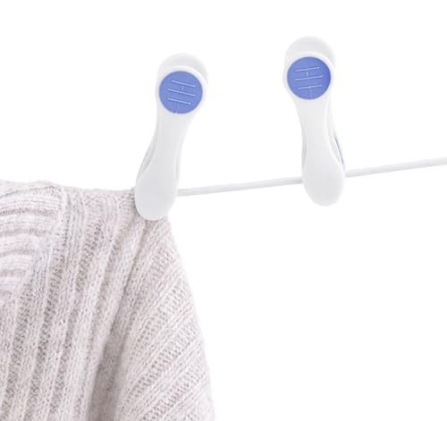 Whitmor Soft Touch Clothespins Set of 24 - White, Rust-Resistant Laundry Clips