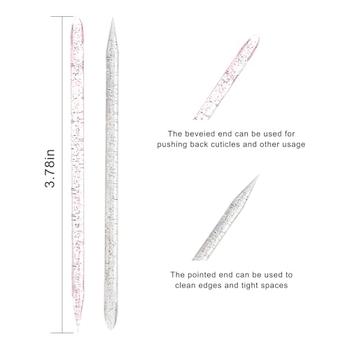 Disposable Crystal Cuticle Pusher Nail Sticks 100 Pcs Bulk Manicure Tools