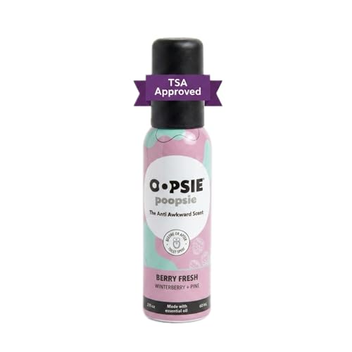 Oopsie Poopsie Berry Fresh Toilet Spray - 2 Fl Oz Travel Deodorizer