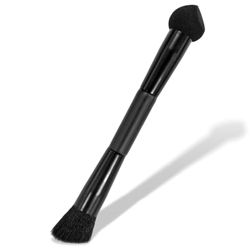 Dual-Ended Hairline Contour Brush and Precision Sponge Tip for Root Touch-Ups