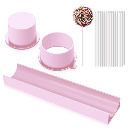 Cake Pop Mold Set with 9-Inch Tray & Sticks - Durable ABS