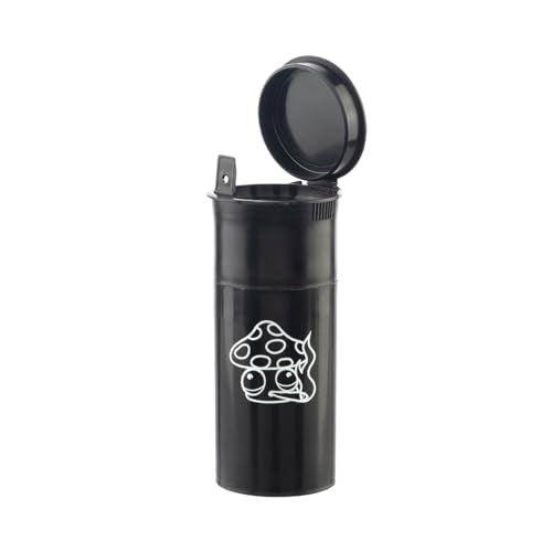 EZ SPLITZ Cap & Crusher 2-in-1 Herb Grinder & Storage - Pop Art Black