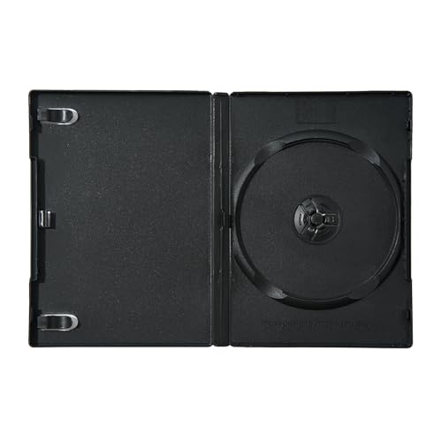 Maxtek 14mm Standard DVD Cases - Single Disc Storage with Clear Sleeve, 5 Pack