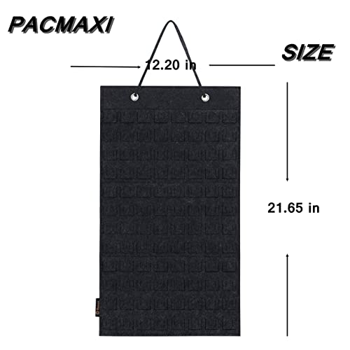 PACMAXI Dark Gray Hanging Brooch Pin Organizer - Small Display Case