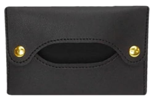 Compact PU Leather Pocket Tissue Holder - Travel Pouch for Tissues