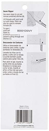 Dritz Deluxe Ergonomic Seam Ripper 100-Pack with Safety Cap - Blue