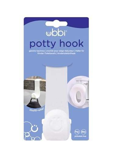 Ubbi Multi-Use Potty Training Hook - Over Toilet Tank Storage