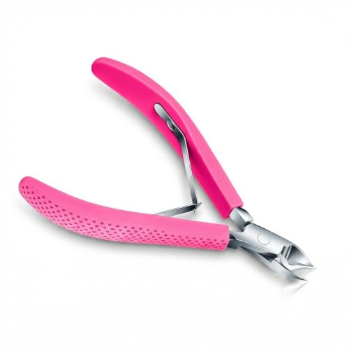 Criyar Cuticle Trimmer & Nipper with Non-Slip Silicone Handle, Carbon Steel
