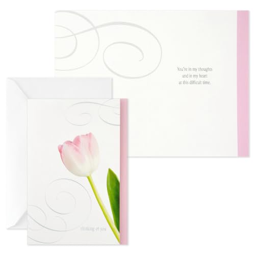 Hallmark Sympathy Cards Boxed Set - 12 Floral Designs with Envelopes