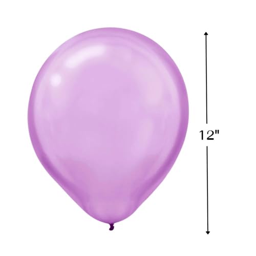 Lavender Pearl Latex Balloons - 12" (Pack of 15) | Party Decor