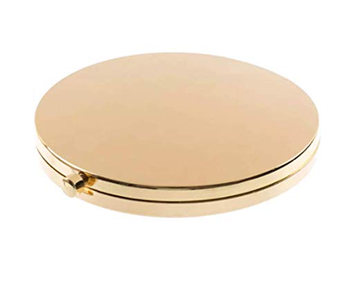 MIHAGUTY Stainless Steel Compact Pocket Mirror 1X 2X Magnification