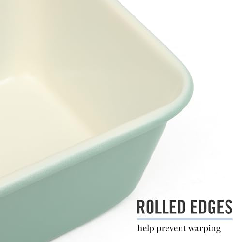 Martha Stewart Gallen 9-Inch Nonstick Carbon Steel Loaf Pan - Teal
