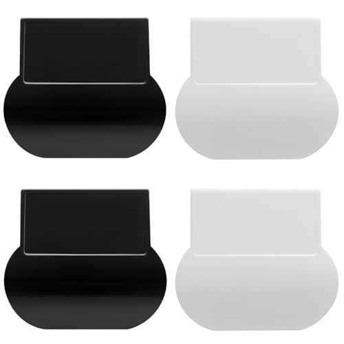 4-Pack Toilet Lid Lifters for Easy Seat Handling - Black & White