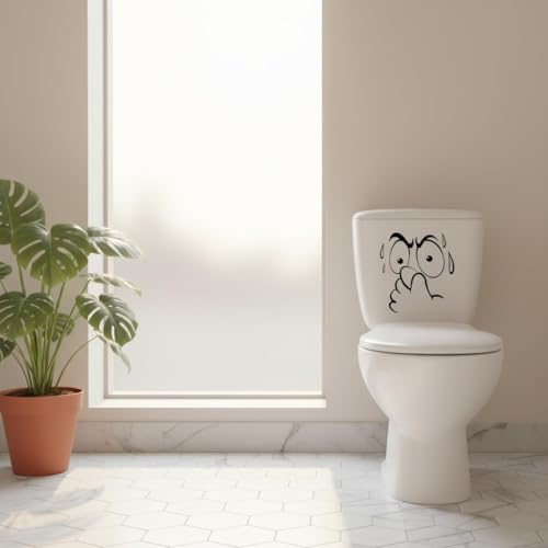 Abstract Animal Print Toilet Lid Decals - Humorous Bathroom Stickers