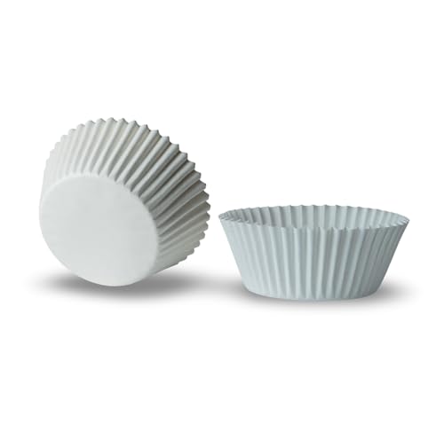 200 White Cupcake Liners - Standard Baking Cups for Muffins & Desserts
