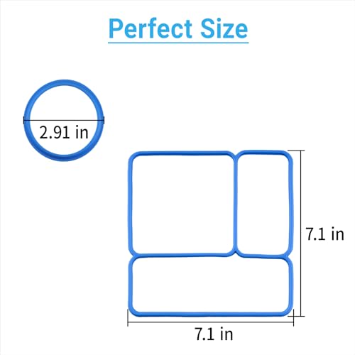 OmieBox Compatible Vacuum Seal Gasket Set - Blue Silicone