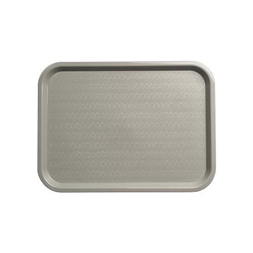 Carlisle Café Fast Food Tray, 12" x 16", 24 Count - Gray