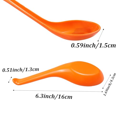 Anphly Melamine Soup Spoon - Heat-Resistant Deepened Spoon for Kitchen and Restaurant