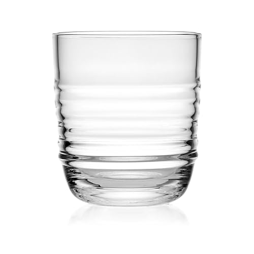 Mikasa Ciara Set of 4 Double Old Fashion Whiskey Rocks Short Beverage Glasses, 14 Ounce