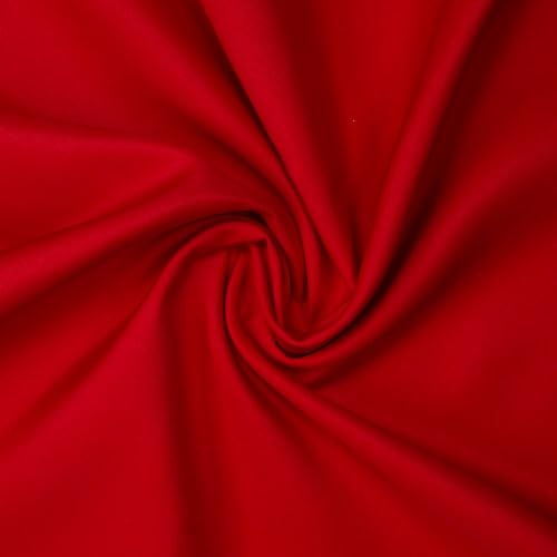 Gee Di Moda Rectangular Tablecloth 70 x 120 Inches Red for 6-8 Foot Tables - Heavy Duty Washable Fabric for Events