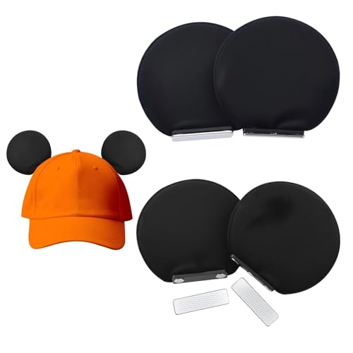 ZIYIZE Black Magnetic Mouse Ears for Hats - Clip-On Accessory