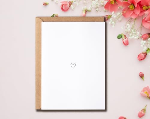 Heart Greeting Card - 5x7 Premium Card for Valentine's Day